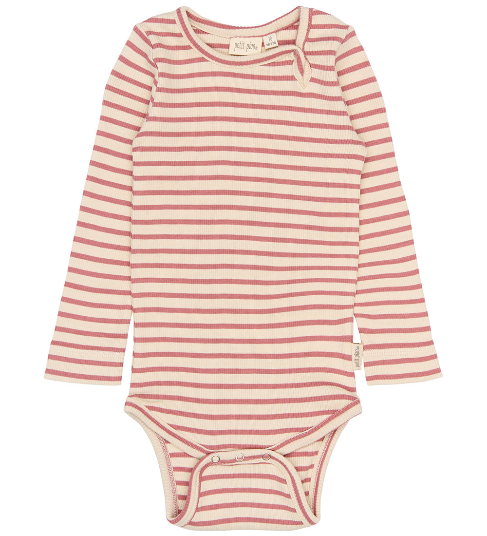 Petit Piao Body l/ä - Rib/Modal - PPSky - Dusty Rose Striped - Petit Piao - 62 - Body L/Ä Petit Piao Body l/ä - Rib/Modal - PPSky - Dusty Rose Striped - Petit Piao - 62 - Body L/Ä von Petit Piao