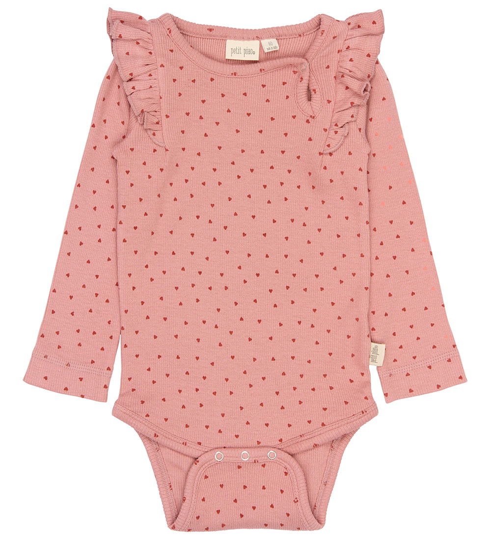 Petit Piao Body l/ä - Rib/Modell - PPSonja - Dusty Rose Heart - Petit Piao - 74 - Body L/Ä Petit Piao Body l/ä - Rib/Modell - PPSonja - Dusty Rose Heart - Petit Piao - 74 - Body L/Ä von Petit Piao
