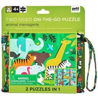 Animal Menagerie Two-Sided On-The-Go Puzzle von Petitcollage