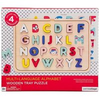 Multi-Language Alphabet Wooden Tray Puzzle Multi-Language Alphabet Wooden Tray Puzzle von Petitcollage