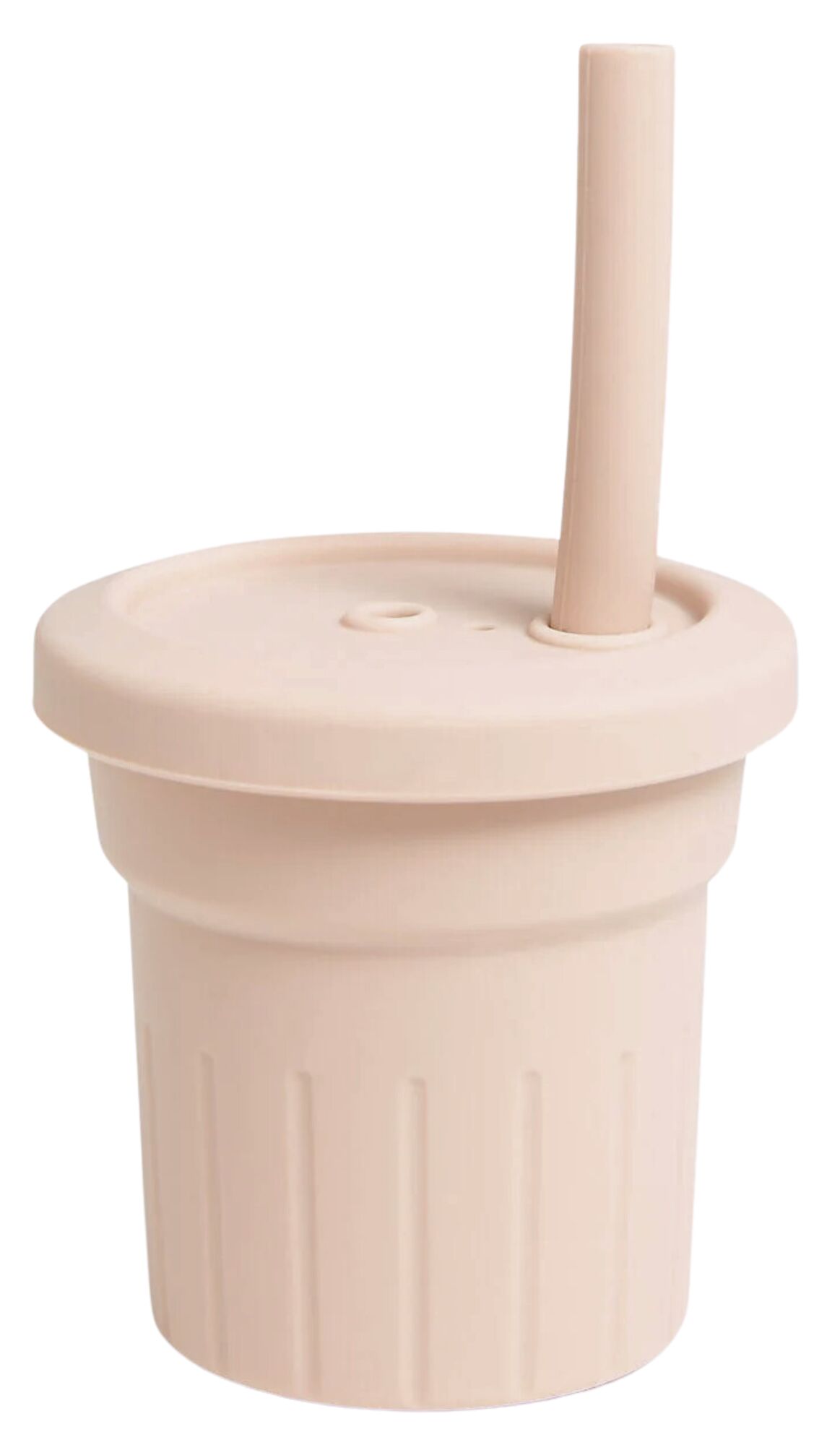 Petite Chérie Elio Silikonbecher mit Trinkhalm, Dusty Pink Petite Chérie Elio Silikonbecher mit Trinkhalm, Dusty Pink von Petite Chérie