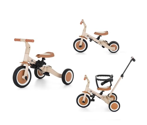PETITE&MARS Multifunktionales 5-in-1-Dreirad Turbo * Fahrrad * Dreirad * Laufrad * Rutschauto * Lauflernfahrzeug (Desert Sand) von Petite&Mars