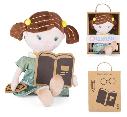 Petite&Mars Sophie Max Elise Hannah * Stoffpuppe * Kuschelpuppe * Weichpuppe * Textilpuppe * Plüschpuppe * Püppchen * Puppi * kleine Puppe * Puppenkind * Spielfigur (Hannah) von Petite&Mars