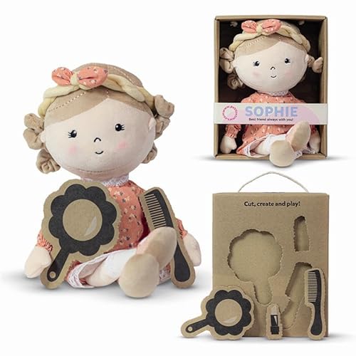 Petite&Mars Sophie Max Elise Hannah * Stoffpuppe * Kuschelpuppe * Weichpuppe * Textilpuppe * Plüschpuppe * Püppchen * Puppi * kleine Puppe * Puppenkind * Spielfigur (Sophie) von Petite&Mars
