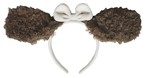 Petitebella Hunde-Stirnband mit langem Ohr, Brauner Pudel, Einheitsgröße Petitebella Hunde-Stirnband mit langem Ohr, Brauner Pudel, Einheitsgröße von Petitebella