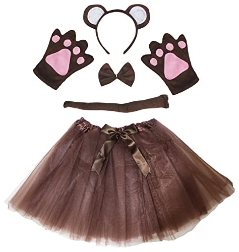 Petitebelle Affenkostüm Stirnband Fliege Schwanz Handschuhe braun Tutu Damenkostüm Gr. One size, braun Petitebelle Affenkostüm Stirnband Fliege Schwanz Handschuhe braun Tutu Damenkostüm Gr. One size, braun von Petitebelle