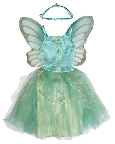 Petitebelle Fee Kostüm Kleid 1-10J (Minzgrün, 2-4 Jahre) von Petitebelle