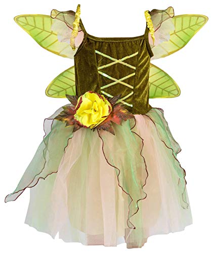 Petitebelle Fee Kostüm Kleid 1-10J (Olivgrün, 1-2 Jahre) von Petitebelle