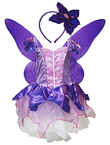 Petitebelle Fee Kostüm Kleid 1-10J (Violett, 2-4 Jahre) von Petitebelle