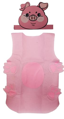 Petitebelle Halloween Cosplay Tierkostüm (Schwein, Einheitsgröße) von Petitebelle