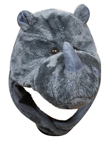 Petitebelle Kopfbedeckung / Maske, Design: Nashorn, Kostüm-Zubehör für Kinder, Unisex, Grau Gr. One size, grau von Petitebelle