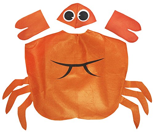 Petitebelle Krabbe-Kind-Kostüm 3 Jahre + Einheitsgröße Orange von Petitebelle