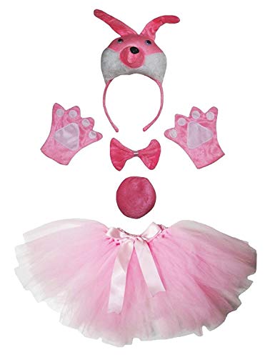 Petitebelle Niedliches Stirnband, Fliege, Schwanz, Handschuhe, Tutu, 5-teiliges Mädchen-Kostüm, 1–10 Jahre, Hase, 5–10 Jahre Petitebelle Niedliches Stirnband, Fliege, Schwanz, Handschuhe, Tutu, 5-teiliges Mädchen-Kostüm, 1–10 Jahre, Hase, 5–10 Jahre von Petitebelle