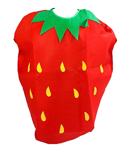 Petitebelle Rotes Erdbeer-Kostüm für Schulaufführungen und Feiern, Verkleidung für Kinder, für Mädchen und Jungen geeignet, Obst-Kostüm Petitebelle Rotes Erdbeer-Kostüm für Schulaufführungen und Feiern, Verkleidung für Kinder, für Mädchen und Jungen geeignet, Obst-Kostüm von Petitebelle