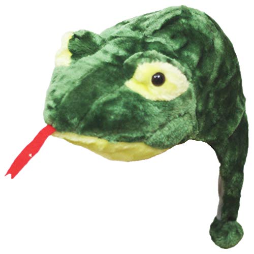 Petitebelle Schlangen-Kopfbedeckung/Maske, Unisex-Partykostüm für Kinder, grün Gr. Einheitsgröße, grün von Petitebelle