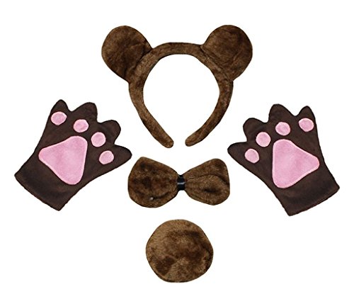 Petitebelle Stirnband Bowtie Schwanz Handschuhe 4pc Kostüm Einheitsgröße Braunbär Petitebelle Stirnband Bowtie Schwanz Handschuhe 4pc Kostüm Einheitsgröße Braunbär von Petitebelle