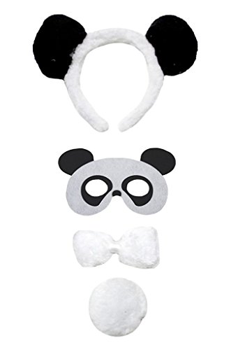 Petitebelle Stirnband Bowtie Schwanz Maske 4pc Kostüm Einheitsgröße Panda Petitebelle Stirnband Bowtie Schwanz Maske 4pc Kostüm Einheitsgröße Panda von Petitebelle