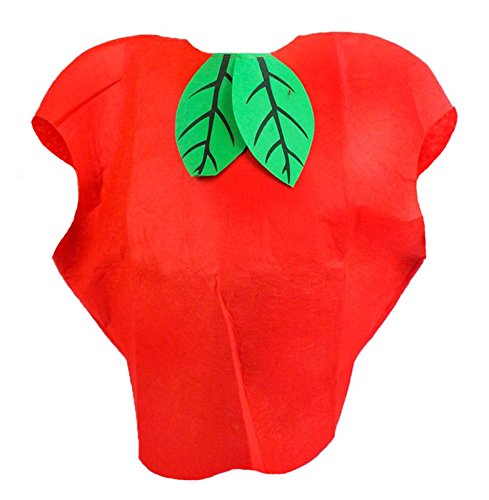 Red Apple Unisex School Play or Party Costume Children Clothing Fruit Outfit (Red) von Petitebelle