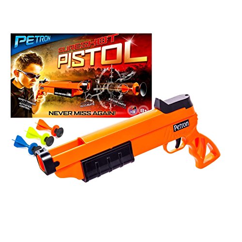 Petron Sureshot Pistole mit 3 sicheren Saugpfeilen | Präzision & Power in schlankem Design | Hochgenau bis über 20 Meter | Indoor & Outdoor Spaß, perfekt für Erwachsene & Kinder ab 14 Jahren Petron Sureshot Pistole mit 3 sicheren Saugpfeilen | Präzision & Power in schlankem Design | Hochgenau bis über 20 Meter | Indoor & Outdoor Spaß, perfekt für Erwachsene & Kinder ab 14 Jahren von Petron