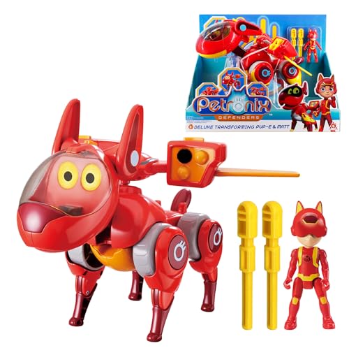 Petronix EU820110 Max Mode Transforming Pup-E Spielfigur von AlphaToys