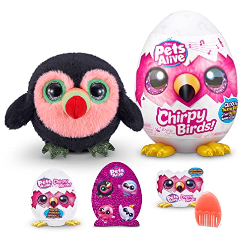 Pets Alive Chirpy Birds - Interaktive Überraschungsspielzeugtiere mit elektronischer Sprachausgabe und Wiederholung, Tukan Pets Alive Chirpy Birds - Interaktive Überraschungsspielzeugtiere mit elektronischer Sprachausgabe und Wiederholung, Tukan von Pets Alive