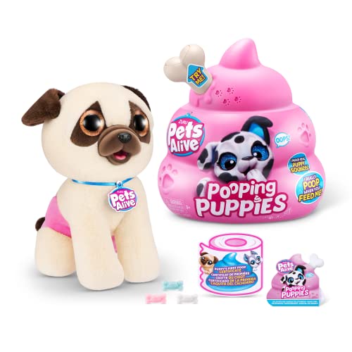 Pets Alive Pooping Puppies, Pug, von ZURU, Kuscheltier (Pug) von Pets Alive