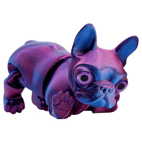 Peufcmi 3D Gedruckter Hund | Artikulierter Bulldogge Zappelspielzeug - Kleine Tier Fingerabdrück Figuren Für Erwachsene Vitrine Bücherregal Ostern Geburtstag Weihnachten Partyzimmer Peufcmi 3D Gedruckter Hund | Artikulierter Bulldogge Zappelspielzeug - Kleine Tier Fingerabdrück Figuren Für Erwachsene Vitrine Bücherregal Ostern Geburtstag Weihnachten Partyzimmer von Peufcmi