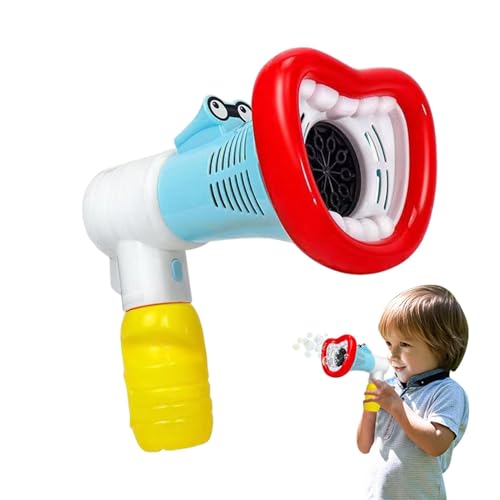 Peufcmi Bubble Making Toy, Kinder Bubble Maker | Großer Mund -Elektrohersteller -Maschine | Tragbare 10 Löcher Handspielzeug für Garten, Mädchen Garten Spaß von Peufcmi