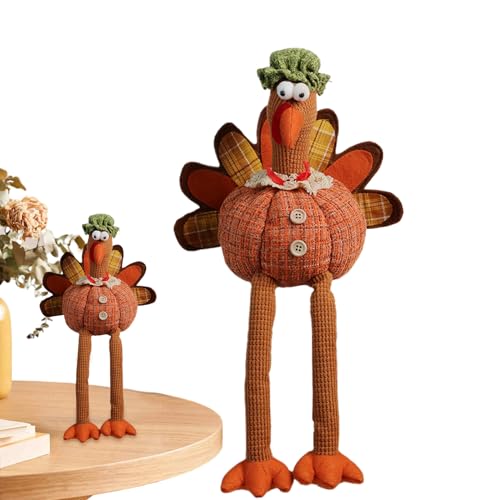 Peufcmi Truthahn Plüschtier | Thanksgiving Herbst Tischdekoration - Herbst Tischdekoration Für Zuhause Schreibtisch Schülerzimmer Geburtstag Wohnung von Peufcmi