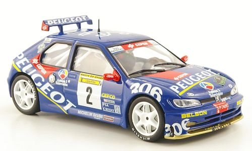 Peugeot 306 Maxi, No.2, Rally de Aviles, 1997, Modellauto, Fertigmodell, MCW-SC44 1:43 von Peugeot