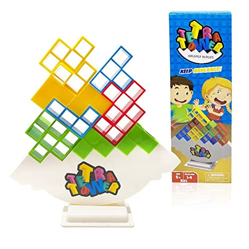 Peuirre Kreative Stapelspiele, Balance Spielzeug Tower Game, Tetris Spiel, Tetris Tower Spiele für Kinder für Jungen und Mädchen von Peuirre