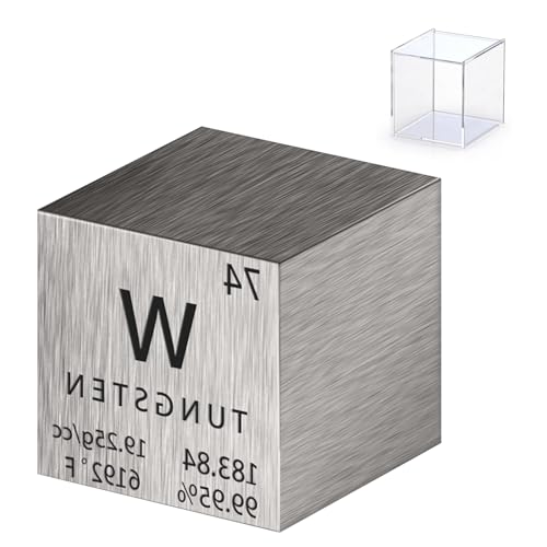 Pevfeciy Wolfram Würfel 25,4mm Metall Dichte Würfel reines Metall hohe Dichte Elementwürfel Pevfeciy Wolfram Würfel 25,4mm Metall Dichte Würfel reines Metall hohe Dichte Elementwürfel von Pevfeciy