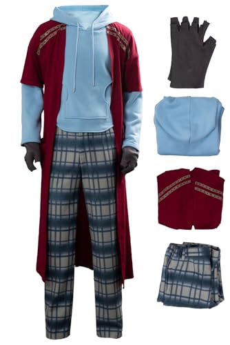Pexlaxy Erwachsenenkostüm für Herren, fettes Cosplay-Kostüm, lässiger Hoodie-Anzug, Halloween, Herren-Kostüm, komplettes Set, Blau, 3XL Pexlaxy Erwachsenenkostüm für Herren, fettes Cosplay-Kostüm, lässiger Hoodie-Anzug, Halloween, Herren-Kostüm, komplettes Set, Blau, 3XL von Pexlaxy