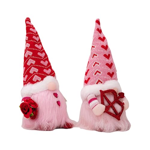 Pffiocix Valentines Day LED Light Gnomes Dolls Comfortable Knit Gnomes Pair with LED Light Accessory For Elegant Give Pffiocix Valentines Day LED Light Gnomes Dolls Comfortable Knit Gnomes Pair with LED Light Accessory For Elegant Give von Pffiocix