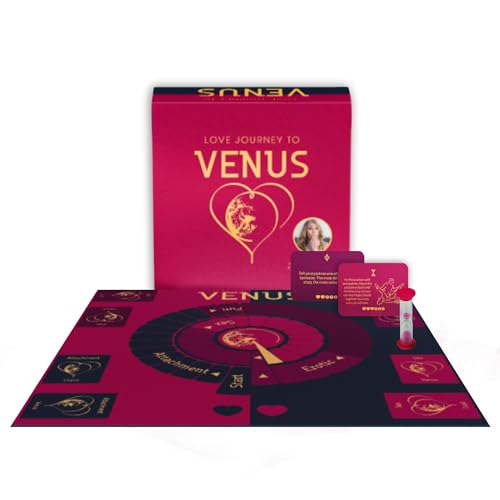 Pfirsich & Aubergine Love Adventure to Venus - Sex Board Games Couples English, The Hottest Relationship Card Game Gift, Couple Games for sexy Date Nights (English Version) von Pfirsich & Aubergine