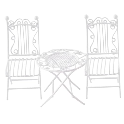 Bistro -Set, 3PCS/Set realistische Eisen Miniatur -Puppenhauszubehör, lustige DIY -Zubehör weiß Miniaturmöbel für Dollhouse Decor Kinder Geschenke Bistro Bistro -Set, 3PCS/Set realistische Eisen Miniatur -Puppenhauszubehör, lustige DIY -Zubehör weiß Miniaturmöbel für Dollhouse Decor Kinder Geschenke Bistro von Pfjsseey
