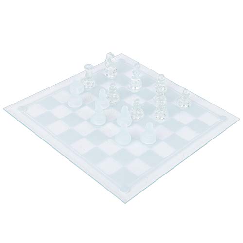 25 X 25 cm Glas-Schachspiel, Mattierte Schachfigur, Internationales Schachbrett für Heimdekorationsspiele, Lustiges Glasschach, 32 Teile, 1082 G 25 X 25 cm Glas-Schachspiel, Mattierte Schachfigur, Internationales Schachbrett für Heimdekorationsspiele, Lustiges Glasschach, 32 Teile, 1082 G von Phefop