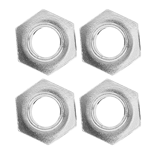 4 RC Auto Metall Sechskant-Adapter Set, Sechskant-Nabe-Adapter für überlegene Fahrzeugstabilität und Geschwindigkeit, Ideal für RC Crawler Entusiasten (Silber 8269S) von Phefop