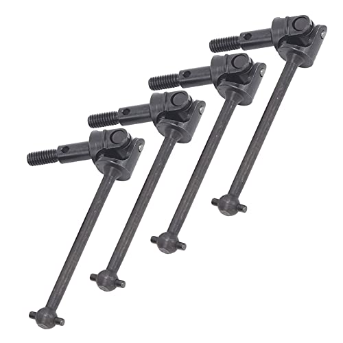 4pcs Stahl CVD Antriebswelle Getriebe Welle für HSP 94123/94108/94102 1/10 RC Auto, Einfache Installation, RC Zubehör (schwarz) von Phefop