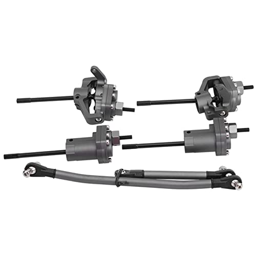 Aluminium-Legierung RC Vorderachse Set für Hinterachse mit Extremer Bodenfreiheit für Axial SCX10 II 90046 90047 RC Auto, Geeignet für Heimwerker (Ti) von Phefop