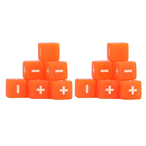 Berechnung der Mathematik, pädagogische Spielwürfel, 16 mm, 20 Teile für den Unterricht im Klassenlernen (Orange) von Phefop