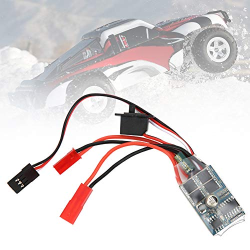 Bidirectional 30A Bürstengeschwindigkeit Controller ESC für RC -Autoboot, Kompakte Größe Einfach zu Tragen, Perfektes RC -Autozubehör für Hobbyisten (Ohne Bremsen) von Phefop