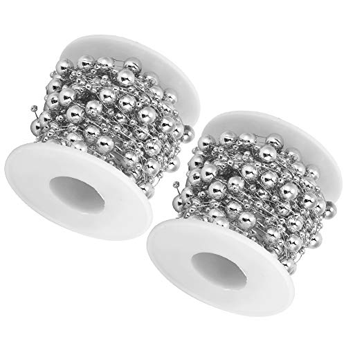 DIY Rolle Blumenstrauß Kette Dekoration Hochzeit Blumenstrauß Kette Deko Kette Perlen Rolle Kette DIY für Hochzeitsdekorationen Weihnachten (10 m Rolle #13) von Phefop