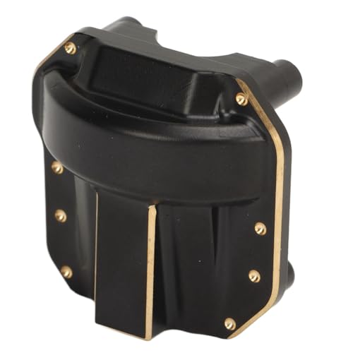 Messing RC Differential Abdeckung Dauerhaftes Material für Axial SCX10 II AR44 1/10 Vorderachse Hinter, Farbe Schwarz, Ausgeglichenes Fahren für Hobbyisten von Phefop