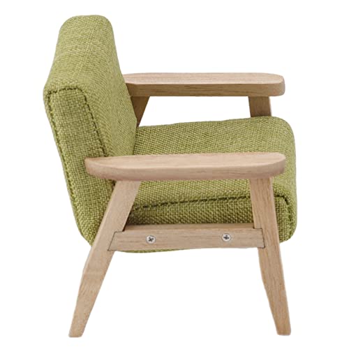 Miniatur Sofa im japanischen Stil 1:12 Puppenzimmermöbel - Realistische Modellierung zur Verschönerung von DIY A12f760gsp-12 (Grasgrün) von Phefop