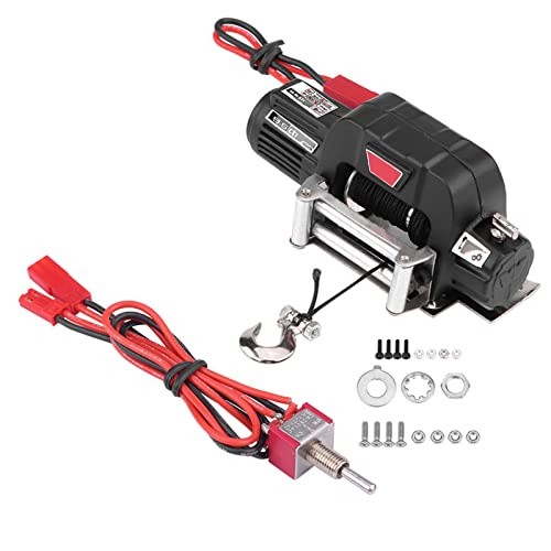 Phefop 1/10 RC Crawler Winch, RC Model Metal Automatic Winde, Leicht zu Montieren und zu Steuern, Kompatibel mit HSP Redcat für Axial SCX10 D90 HPI mit Dem Steuerungssystem Eingestellt Phefop 1/10 RC Crawler Winch, RC Model Metal Automatic Winde, Leicht zu Montieren und zu Steuern, Kompatibel mit HSP Redcat für Axial SCX10 D90 HPI mit Dem Steuerungssystem Eingestellt von Phefop