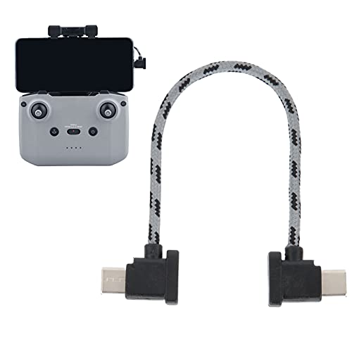 Phefop 15 cm Rechtswinkel Fernbediener Typ C Zum Typ C Datenkabel für Luft 2 und Mini 2 mit Schnellerem Bildübertragung aus Nylon Phefop 15 cm Rechtswinkel Fernbediener Typ C Zum Typ C Datenkabel für Luft 2 und Mini 2 mit Schnellerem Bildübertragung aus Nylon von Phefop