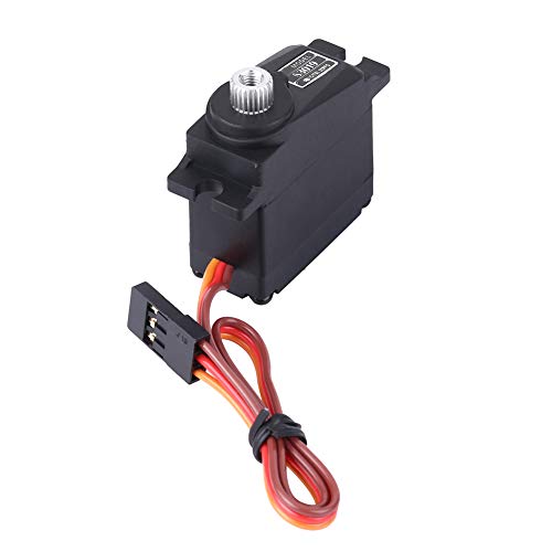 Phefop 17G Wasserdichtes Digitales Servo-Metallgetriebe für WPL1625 RC-Truck, Schnell Reagierendes RC-Car-Servo mit Langer Lebensdauer, Ideal für WPL1625-Truck Phefop 17G Wasserdichtes Digitales Servo-Metallgetriebe für WPL1625 RC-Truck, Schnell Reagierendes RC-Car-Servo mit Langer Lebensdauer, Ideal für WPL1625-Truck von Phefop