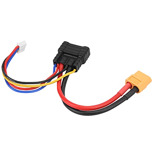 Phefop Adapterkabel -3s Bis XT60 Tragbar für Autos in Bananenauto RC/Flugzeug Schwarz+Rot+Blau+Gelb 14,7 cm von Phefop