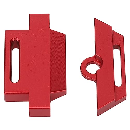 Phefop Batteriehalterhalterung mit Riemen für 1/10 Schrägstrich 5822 5822A -Chassis, Bestehend aus Premium -Aluminium -Legierungsmaterial, Leicht und Langlebig, Helfen bei der (Rot) von Phefop